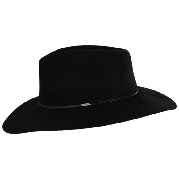 Brixton Hailey Wool Felt Fedora Hat Size S